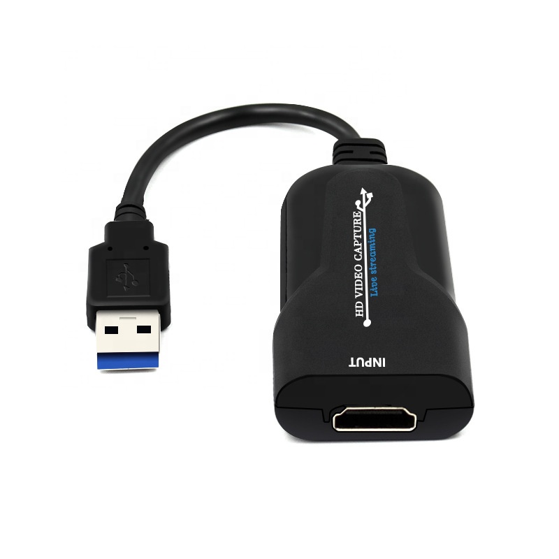 Портативный HD USB 3,0 к HDMI 1080p 60fps дисплей видеозахват компьютер
