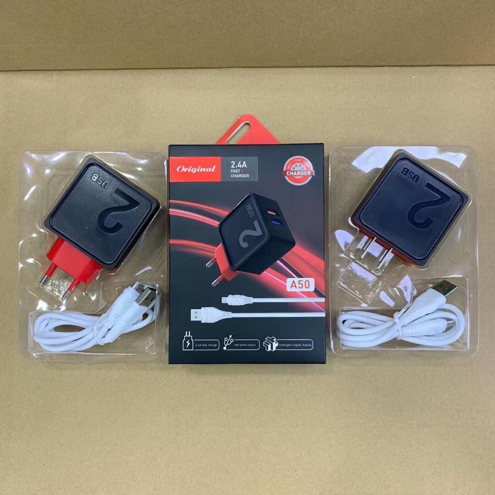 Зарядное устройство с двумя USB-портами, 5 В, 2,1 А, зарядное устройство для сотового телефона, производитель на заказ, настенное зарядное устройство для смартфона