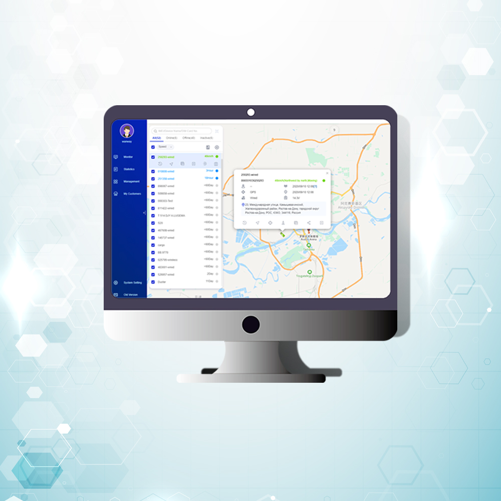 WanWayTech приложение GPS отслеживающее программное обеспечение платформа с SDK и API