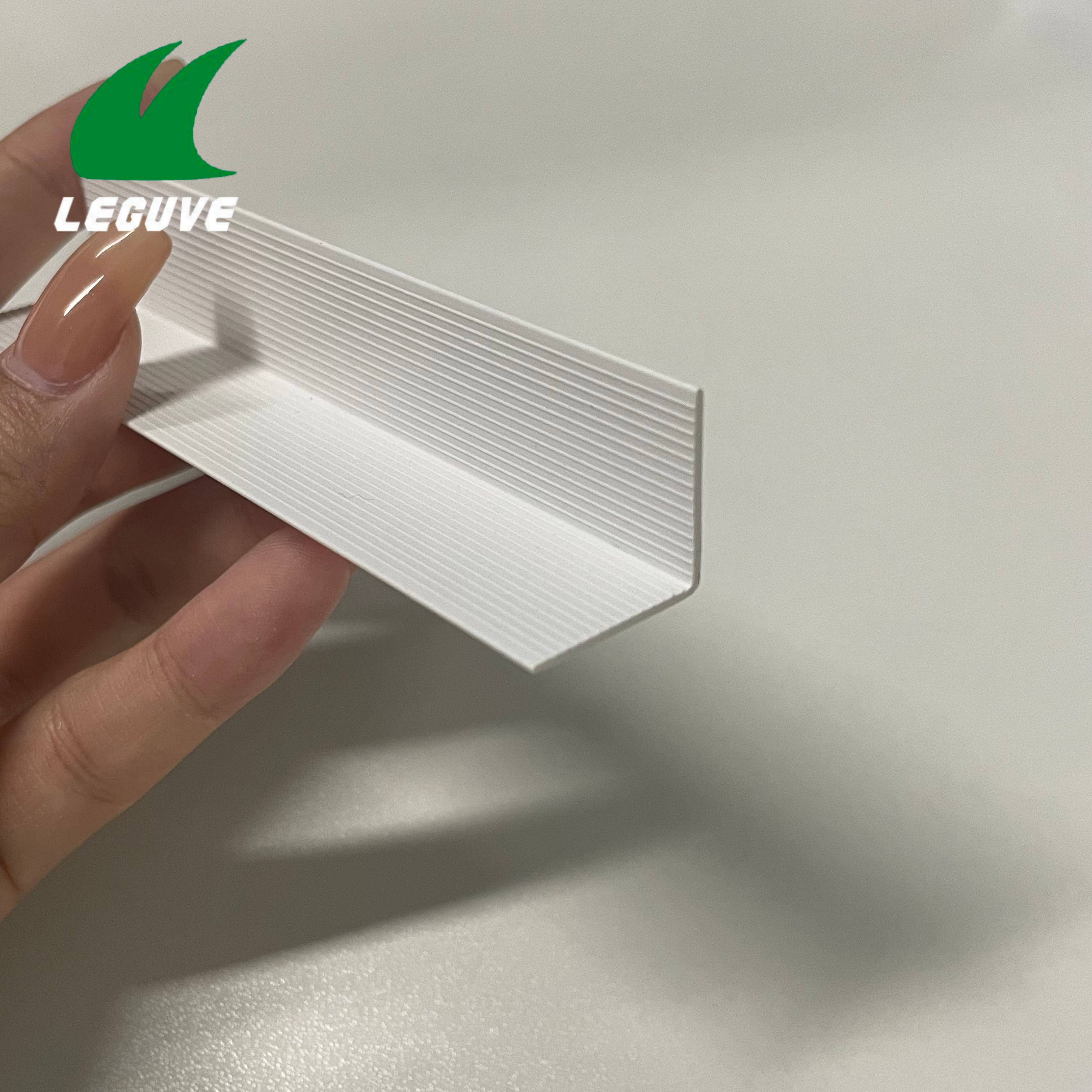 Durable PVC Wall Corner Guard Decorative Tile Edge Protector Trim For Interior Finishing