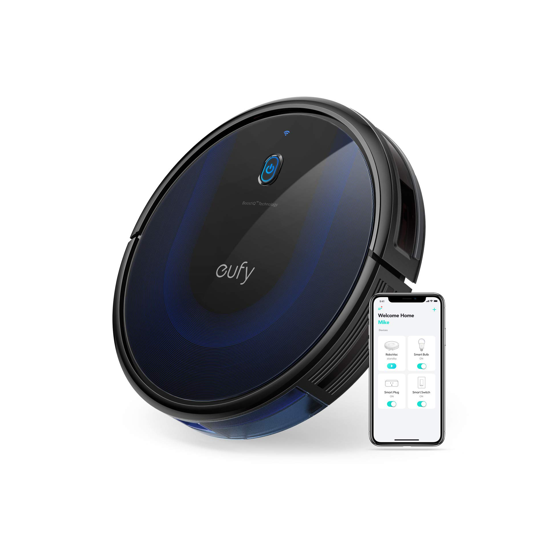Eufy от Anker BoostIQ RoboVac 15C MAX Сверхтонкий самозаряжаемый Wi-Fi, подключенный к лучшему роботу-пылесосу на 2000 Па