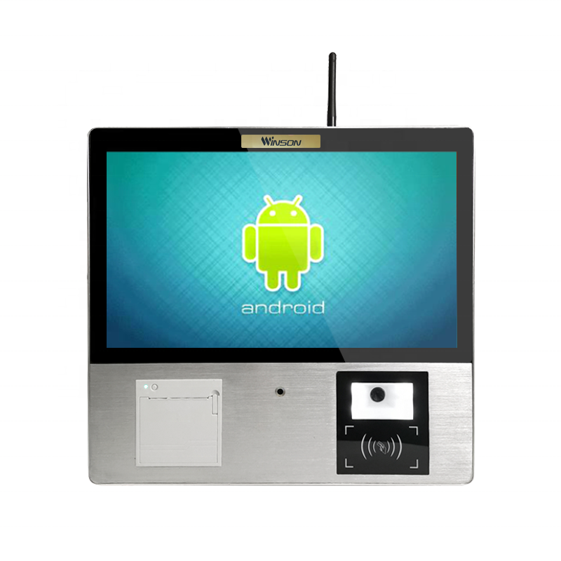 Winson Android 7.1 Payment Kiosk with Thermal Printer for Chain Retail/Supermarket Android Mini Kiosk