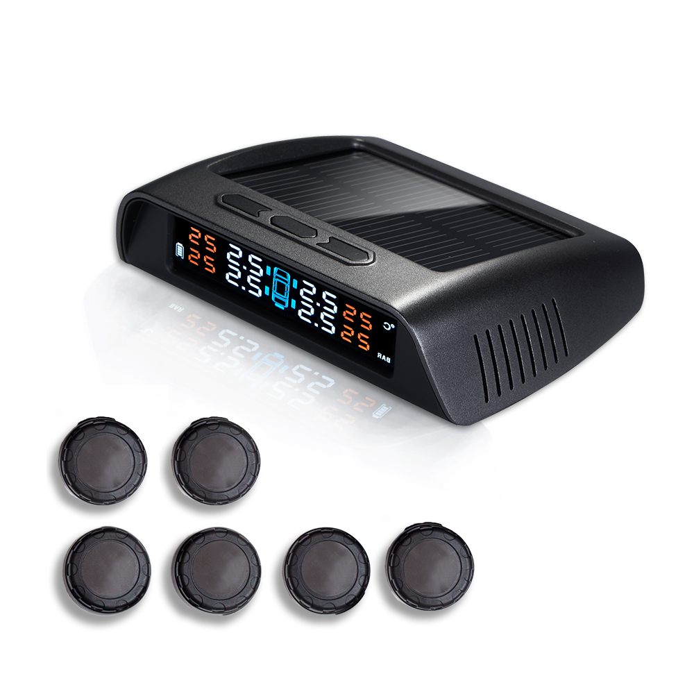 TPMS для легкого грузовика с 6 внешними беспроводными датчиками давления в шинах