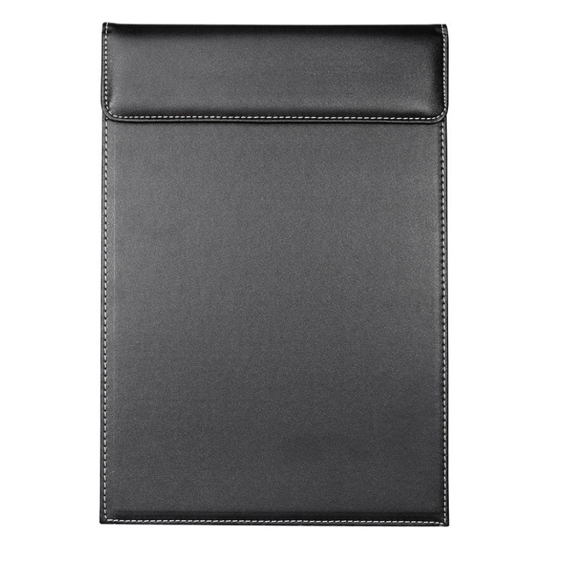 Office Stationery A4 Leather Paper Clip Board with Magnet Clip Writing pad