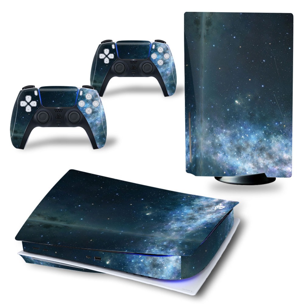 Наклейка для PS5 Disk skin, наклейка для ps5, наклейка на консоль + наклейка на 2 контроллера для Sony Playstation 5 disk version skins