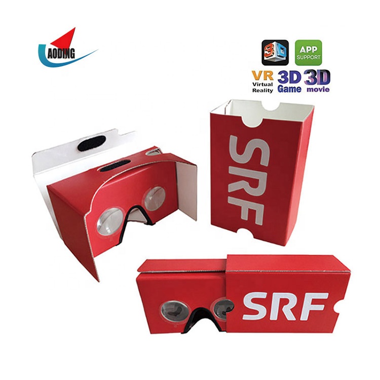 Professional supplier support printing paper virtual reality VR 3D glasses video cardboard VR box