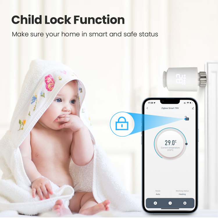 AVATTO Tuya Zigbee 3.0 Programmable Smart Thermostat Radiator Valve TRV Temperature Controller Work with Alexa Google Home Alice