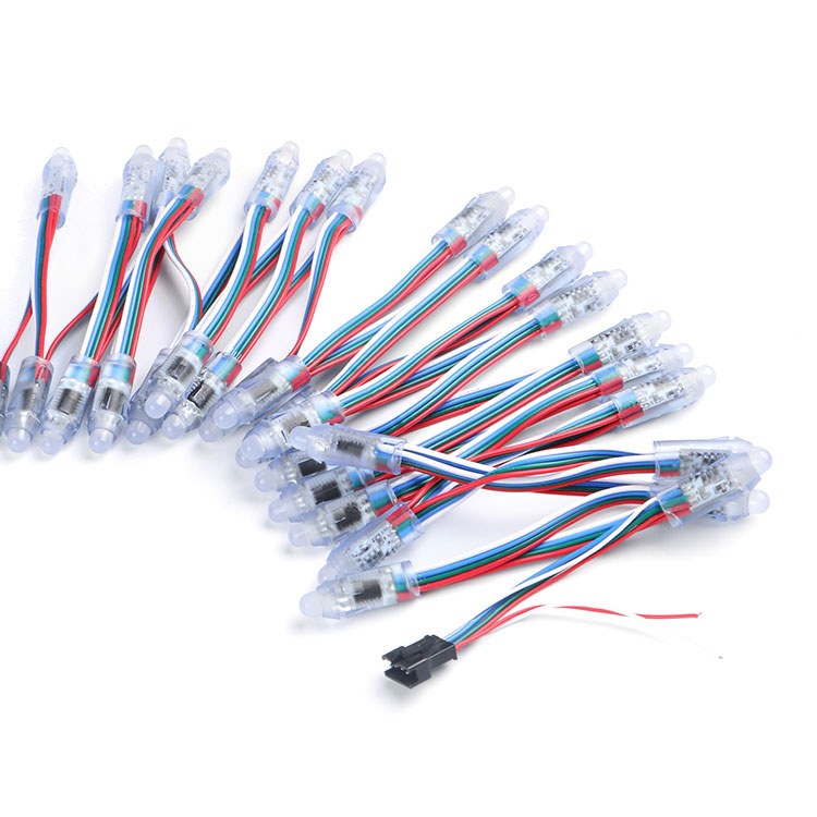 Пиксельный модуль ws2801 с подсветкой, 12 мм, 5 В, светодиодные пиксели ws2811 rgb