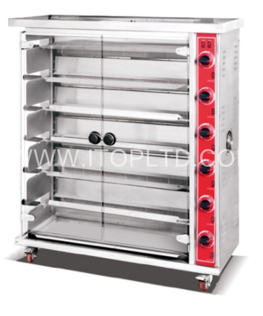 Itopkitchen energy saving gas rotisserie chicken rotisserie