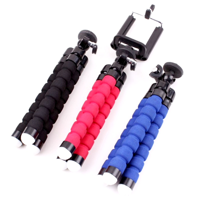 Factory Sale Mini Flexible Sponge Octopus Tripod For Iphone/samsung/huaweis Mobile Phone Smartphone Holder For Gopros Camera