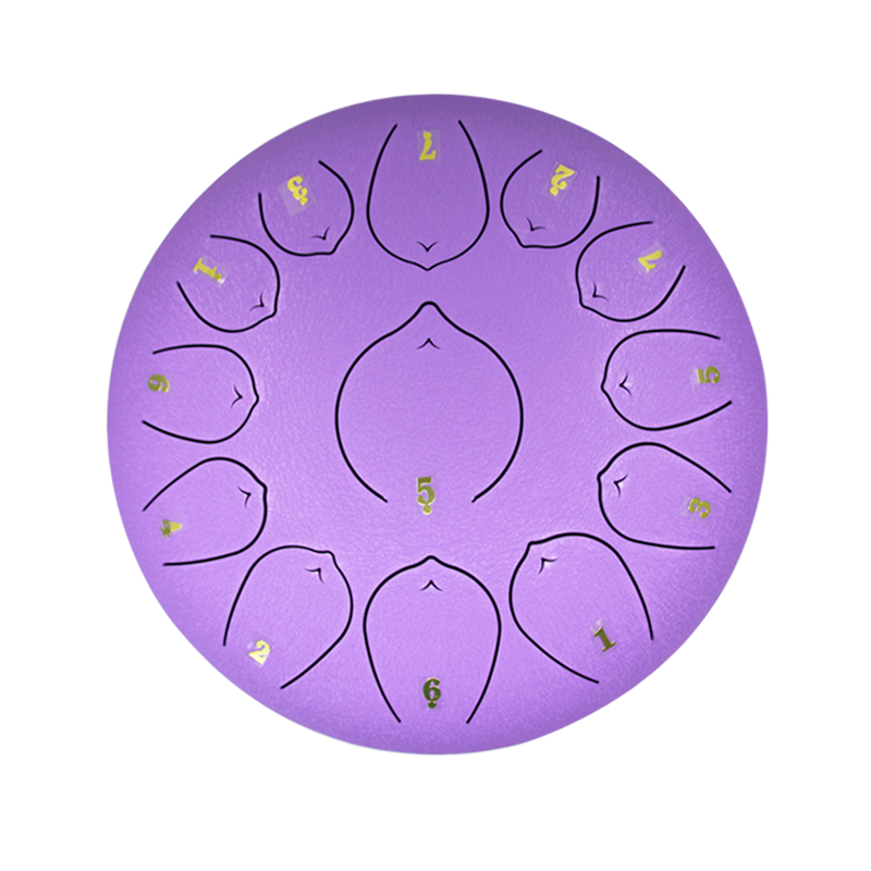 Steel tongue drum 12 inch 13 tone tongue drum tank drum for education concert mind healing yoga meditation