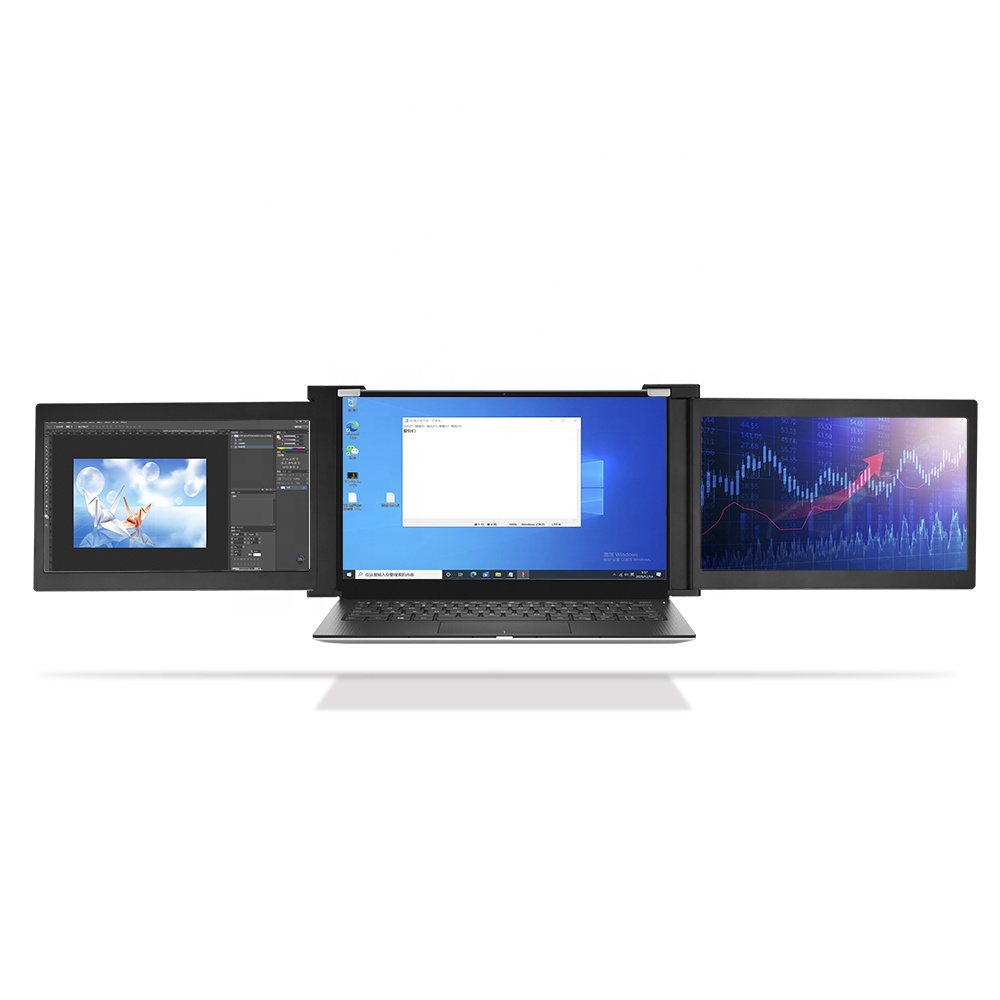 Оптовая продажа 11 дюймов IPS Кабель с разъемом USB типа C 1080P FULL VIEW HDR10 легкий портативный двойной Tri экран монитора ЖК-мониторы для ноутбука
