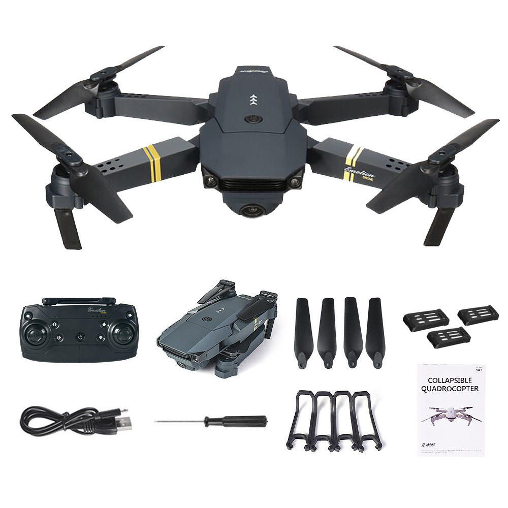 Новейший Лидер продаж E58 2,4G Arm RC Дрон FPV Wi-Fi 1080P 4K HD камера Широкоугольный Карманный Квадрокоптер управление через приложение режим удержания высоты RTF