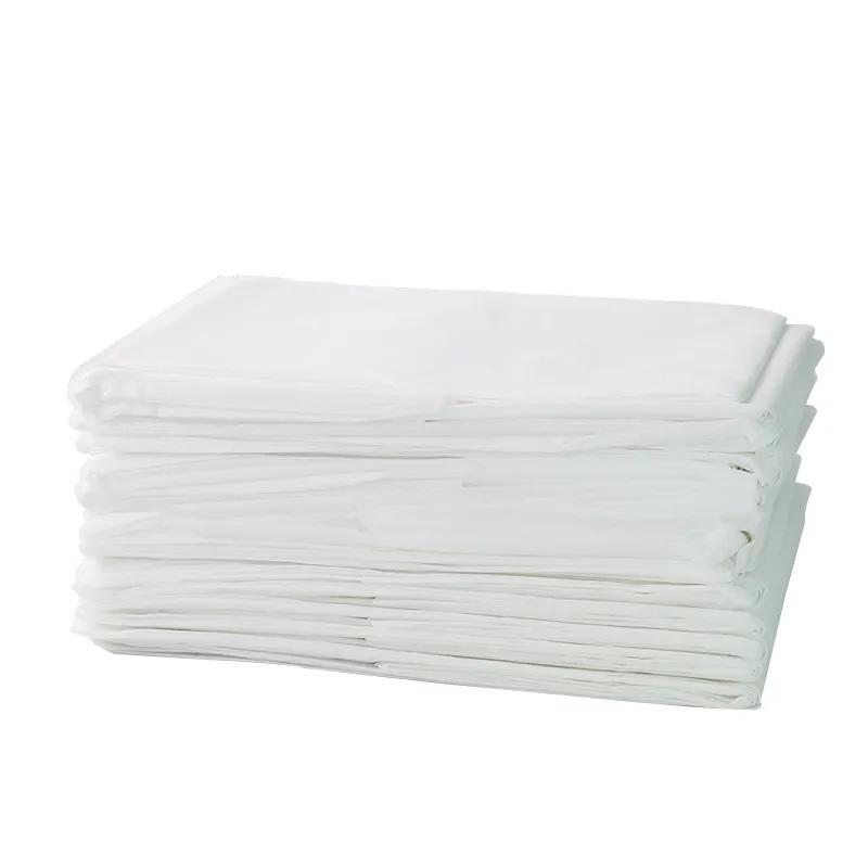 Non woven hospital beauty salon waterproof oil proof bed sheet hotel towel White disposable sheet SPA