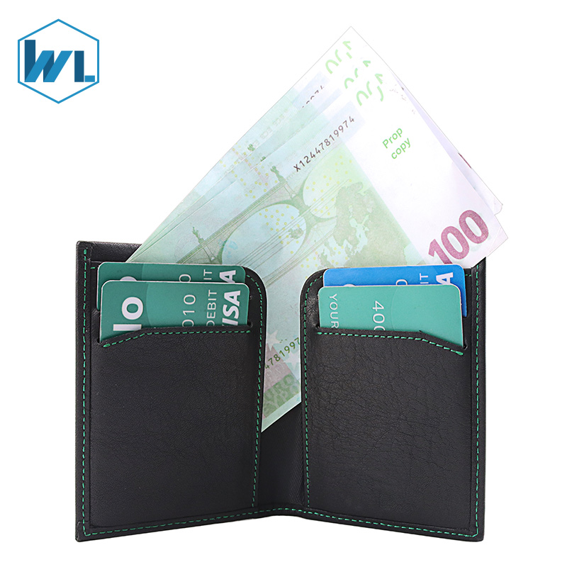 Simple Slim Real Leather Men Wallet Genuine RFID Blocking Money Pocket New Design Credit Card Holders