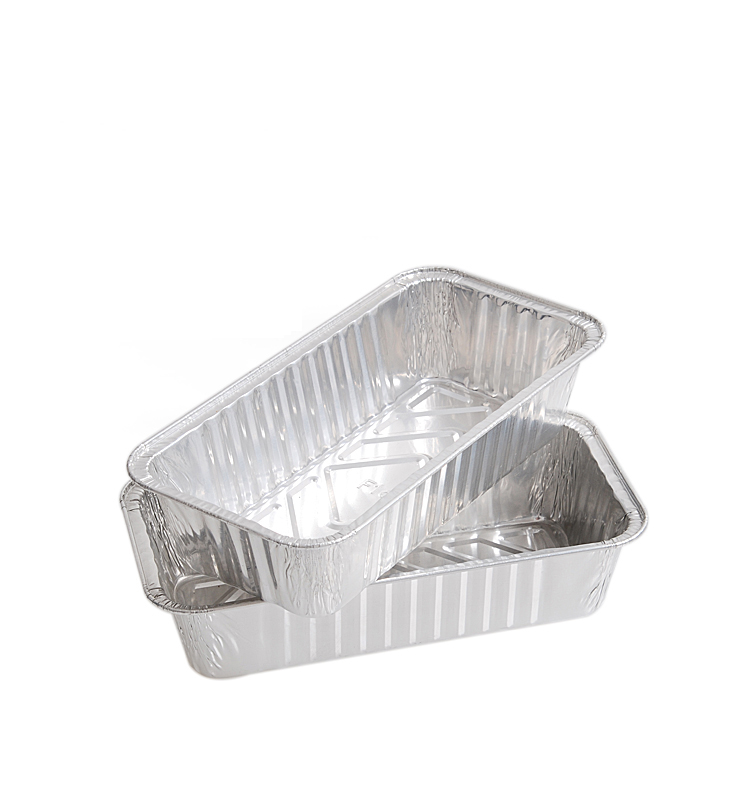 10pack 20pack 25pack 50pack Disposable Rectangle Round Aluminum Foil Food Containers Trays with lids Food-Grade