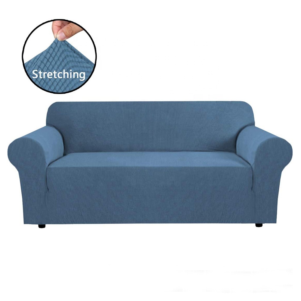 Couple Sofa Covers High Spandex Slip Resistant Stylish Fitted Sofa Covers Sets Amazon Stretch Fabric 2 Seater Rich Jacquard 1 Pc