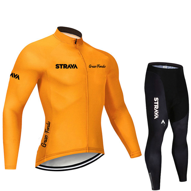 Light weight custom men long sleeve cycling jersey set sportswear tracksuit cycling jersey bicycle clothing