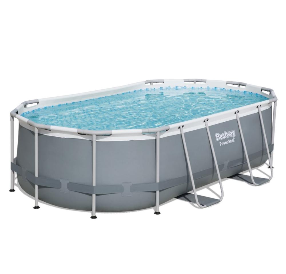Bestway 56620 Мощный Стальной бассейн наземный стальной бассейн 4,27 м x 2,50 м x 1,00 м