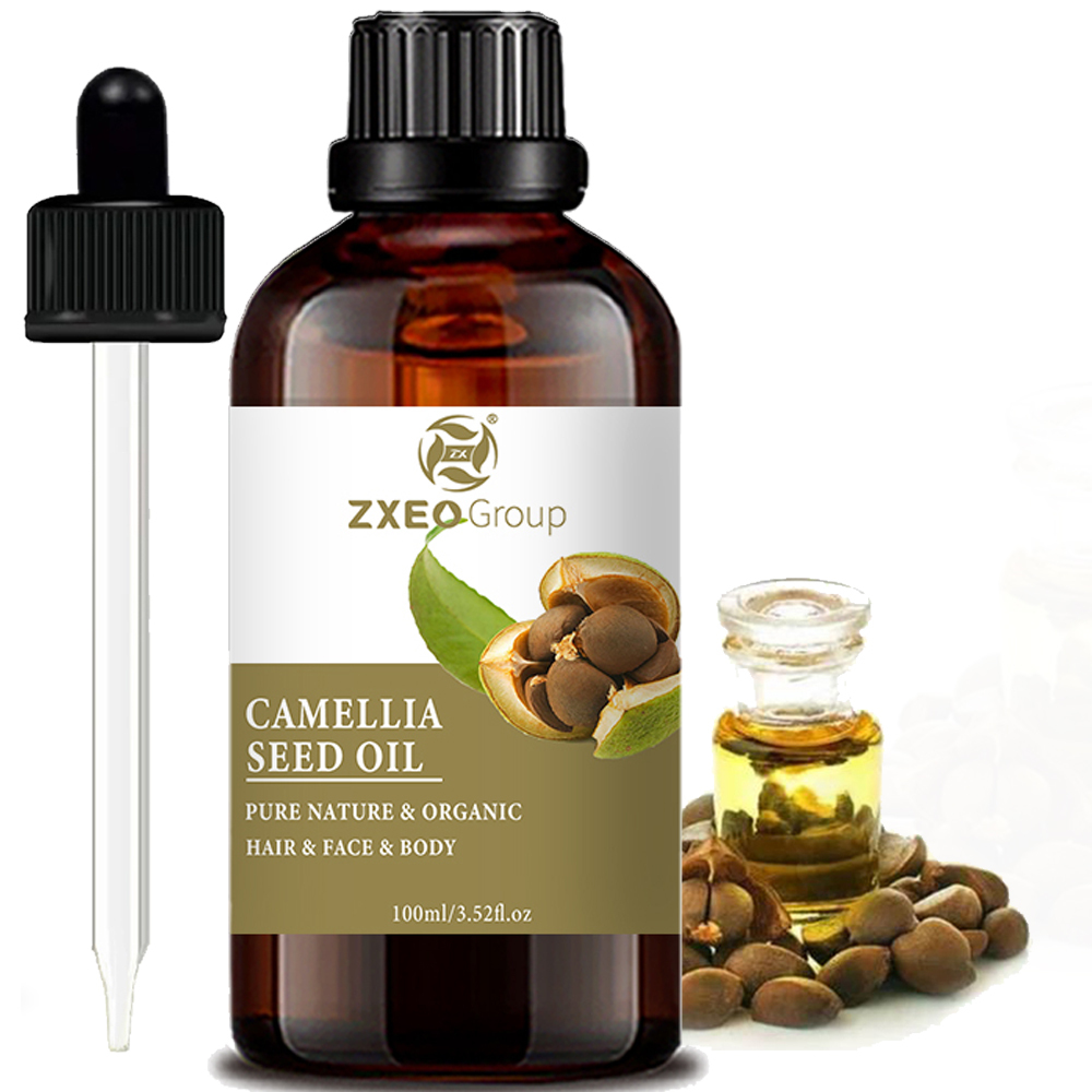 Private Label 100% Pure Organic Camellia Seed Oil Cold Pressed Carrier Oil For Skin Hair Care Wholesale In Bulk Massage Oil