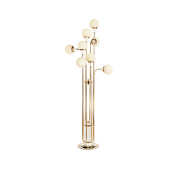 Nordic New Simple Multi Round Glass Ball Вращающаяся стоячая светодиодная Напольная Лампа для офиса