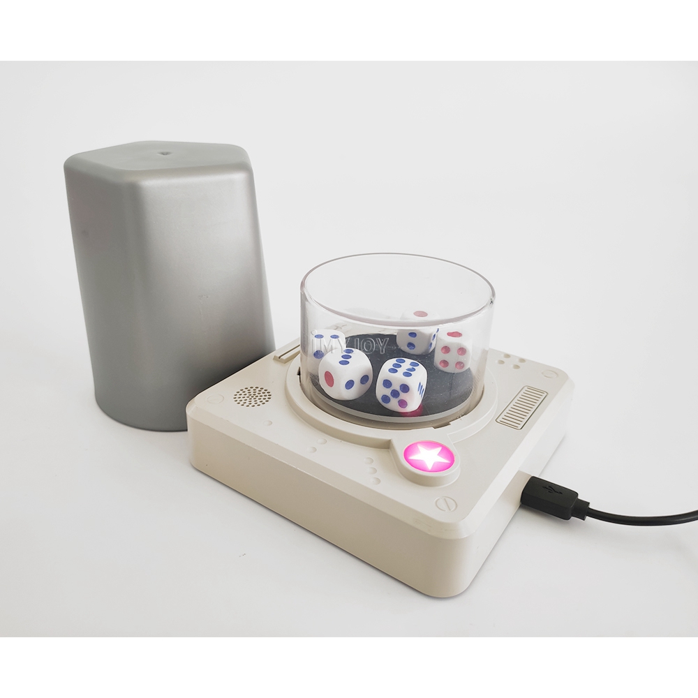 wholesale dice machine adult games automatic custom dice set with USB recharger