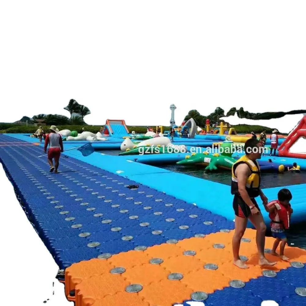 50*50*40cm single plastic cube for water park floating dock bridge with large quantity stock