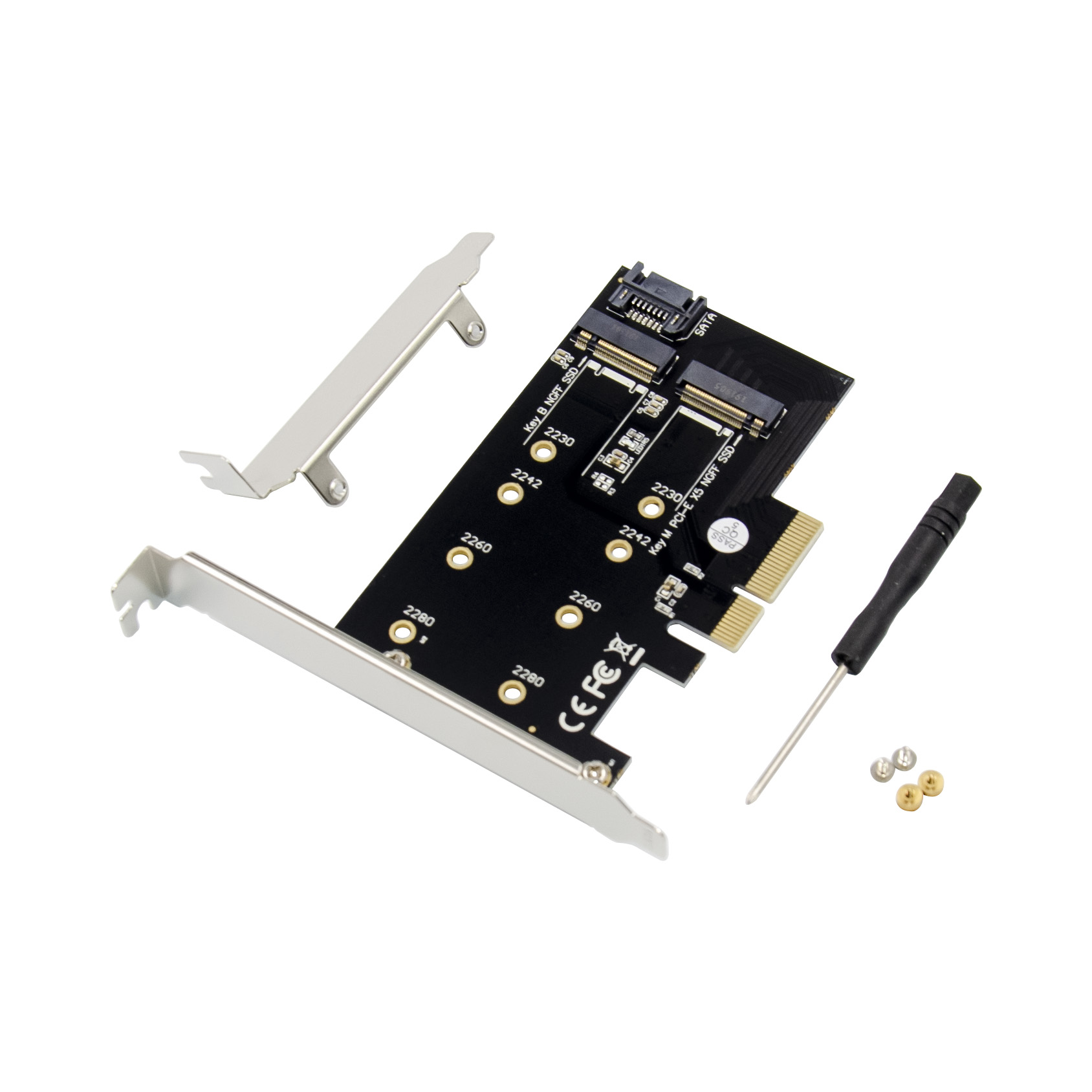 PCIe x4 M.2 B & M ключ NVMe переходная карта B Ключ M ключ мини PCie адаптер