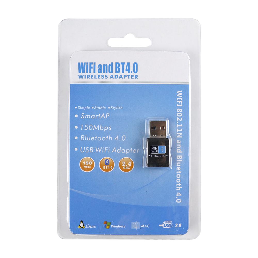 Высококачественный USB Wi-Fi BT 4,0 адаптер 150 м беспроводная Wi-Fi сетевая карта BT беспроводной адаптер для настольного ноутбука
