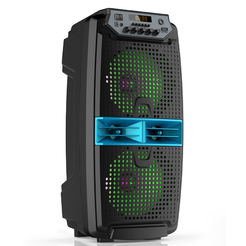 Двойная 6,5 дюймовая полнодиапазонная громкоговоритель FJ 662DW Hifi большие динамики уличная звуковая карта TF FM USB СВЕТОДИОДНАЯ беспроводная Портативная колонка