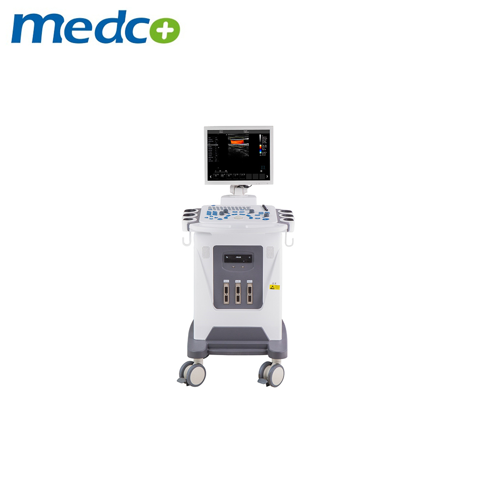 CE ISO Hospital Clinic Cardiac Echocardiogram B/W Ultrasound Scanner with Trolley