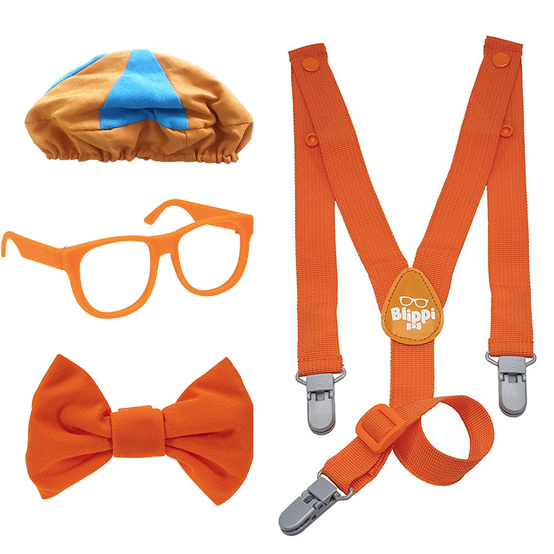 Новинка 2020, Лидер продаж, украшение для вечеринки Blippi, Набор очков с бантом для детей, аксессуары для дня рождения