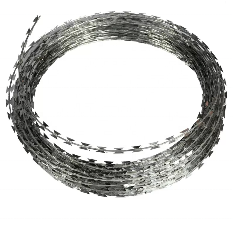 Hot Dipped Galvanized Razor Barbed Wire Low Price Concertina Razor Wire