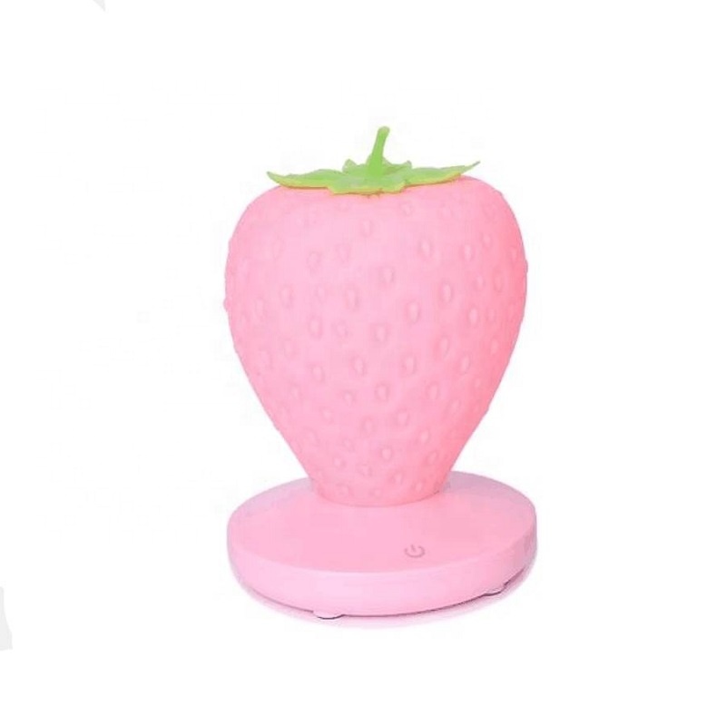 Amazon Touch Dimming LED Silicone Strawberry Night Light For Gift