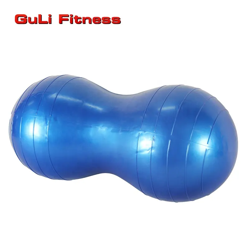 Custom Logo OEM Exercise Gym Burst Exercise Stability Swiss Balance Trainer PVC peanut Yoga Ball
