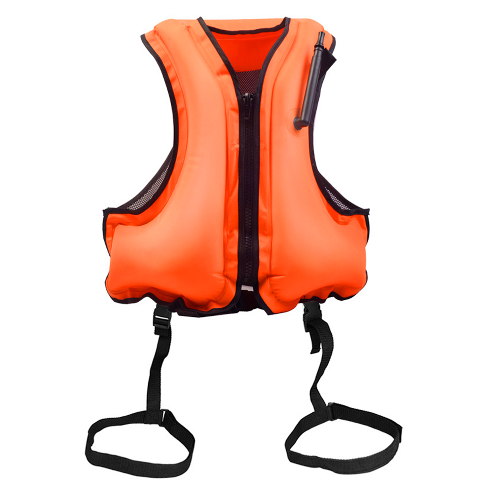 Adult Inflatable Life Vest Jacket Snorkeling Floating Device Swimming Drifting Surfing Survival Water Sports Life Saving
