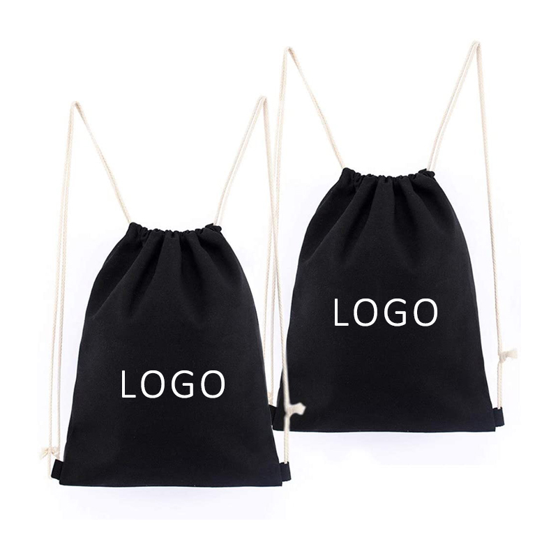Custom Printed Recycled Organic Cotton Canvas Drawstring Shoe Dust Bag With Logo Dustbag For Shoes