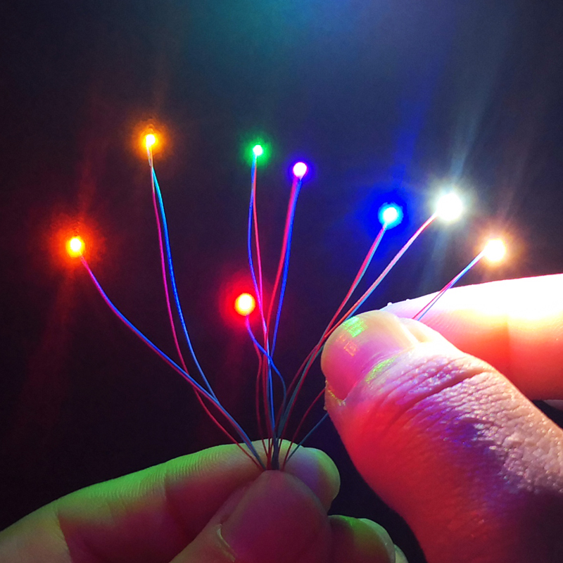 Czinelight оптовая продажа 3 в 12 В 24 В 0402 0603 0805 SMD Предварительно Проводные светодиодные диоды с гибким кабелем Автомобильные модели самолетов Проводные осветительные приборы