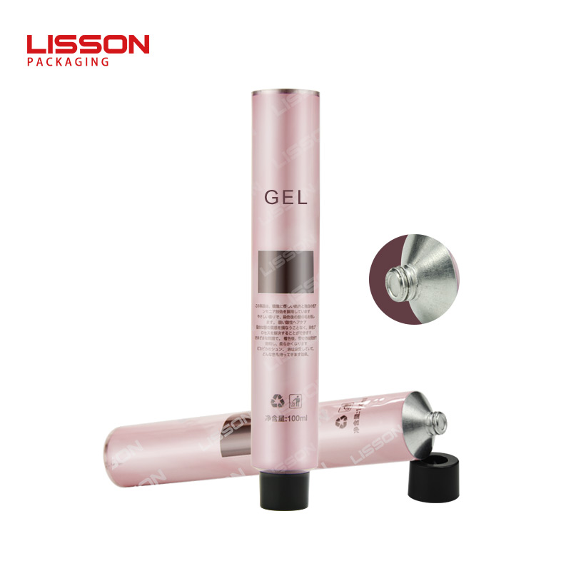 cosmetic pink aluminum packaging tube pharmaceutical collapsible 70 ml pure aluminium cosmetic tubes with screw cap