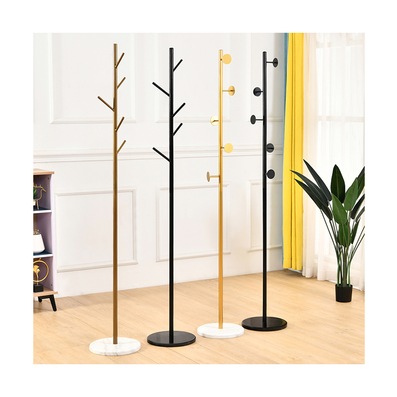hanging pole rack hat clothes umbrella coat stand holder hanger free standing metal coat rack with round base