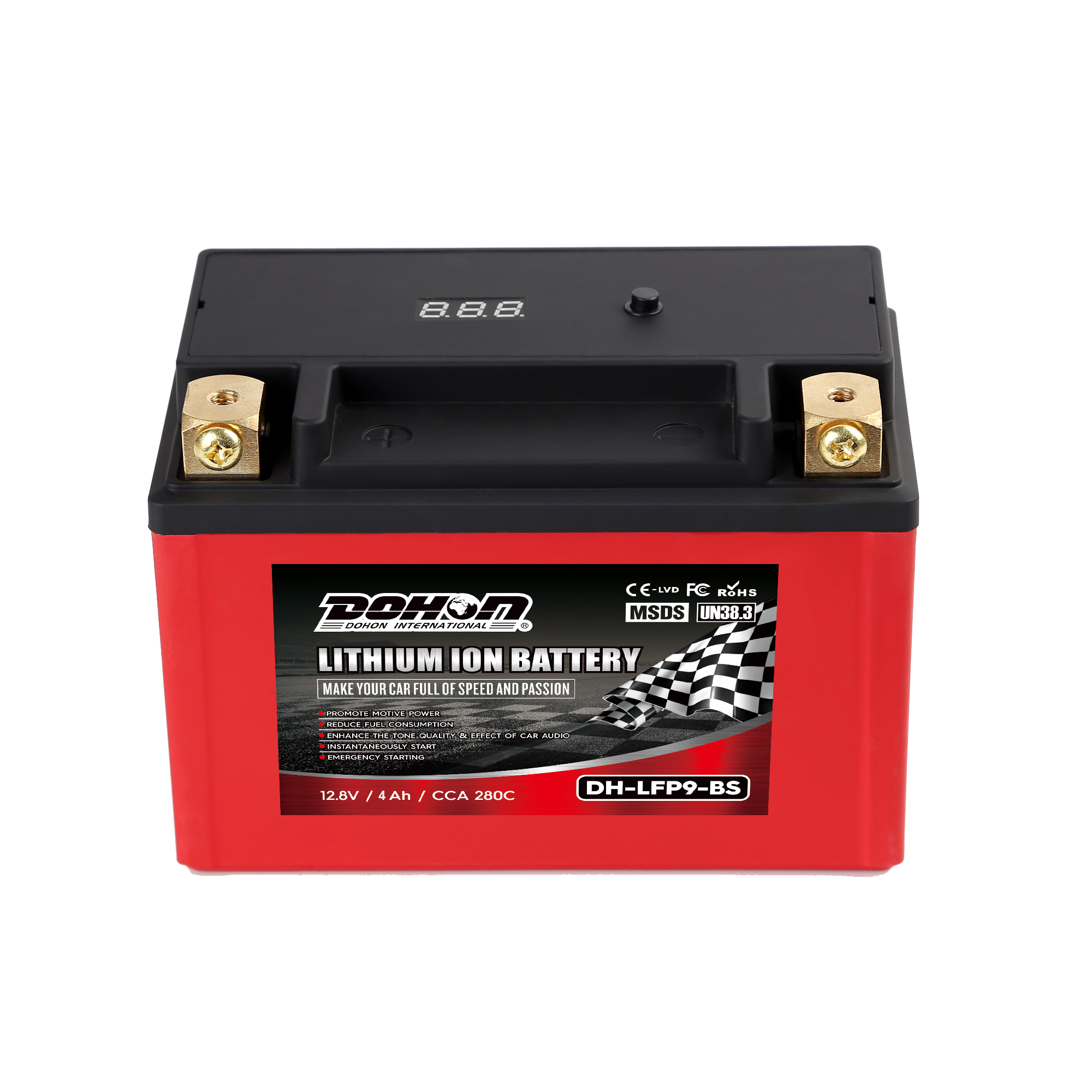 LFP9-BS 12V CCA280 4Ah мотоцикл литий-ионный аккумулятор A123 сотовый телефон