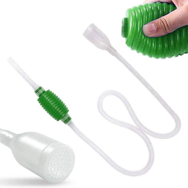 Hand Syphon Pump Water Changer Gravel Cleaning Sand Cleaner Kit Hose Controller Clamp Fish Tank Aquarium Cleaner