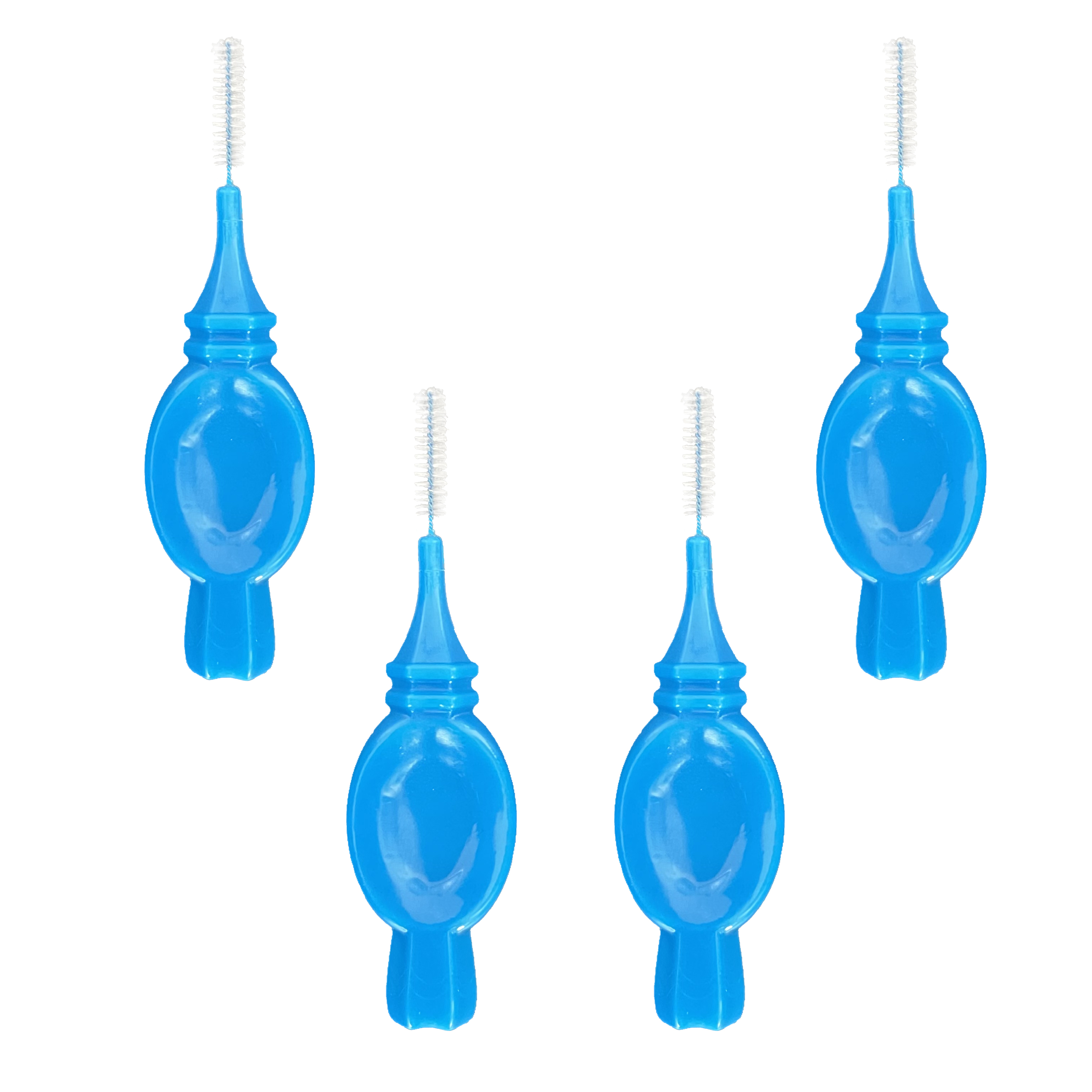 Customizable high quality flat handle interdental brush in a variety of colors
