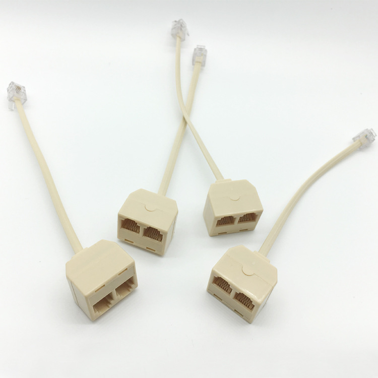 Rj11 6p4c шнур rj11 6P4C male к двойному rj45 Женский кабель