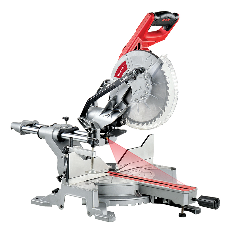 LUXTER 255mm(10 inch) Compound Sliding Miter saw Doubel Bevel With Laser Mitre Saw For Woodworking And Aluminium Cutting
