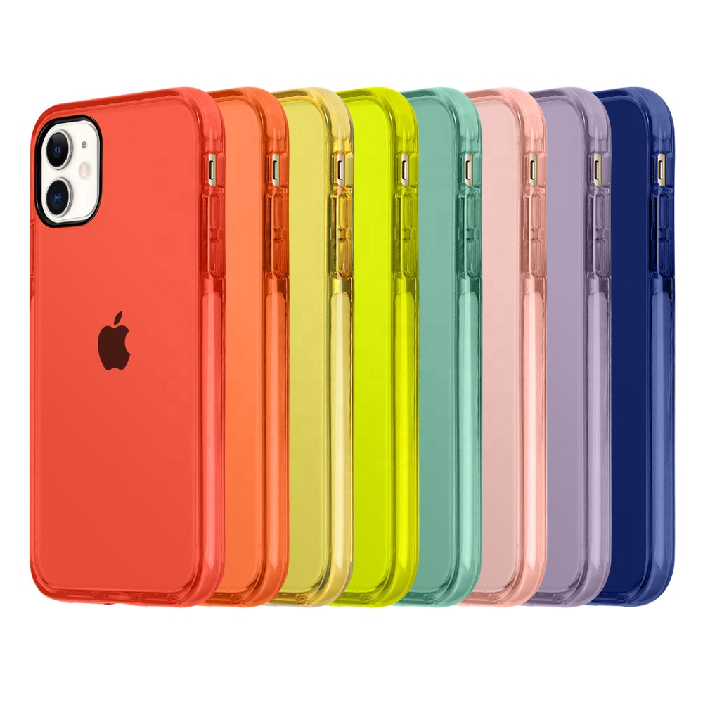 Новый цветной Радужный Мягкий чехол из ТПЭ + ТПУ для мобильного телефона iPhone 11 12 противоударные аксессуары для телефона сумки для iphone x xr xs