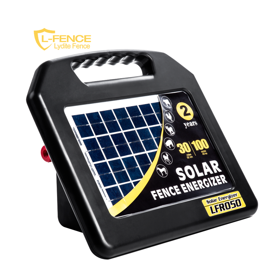 Portable fence energizer 0.5 joules with solar panel use farm system in UK