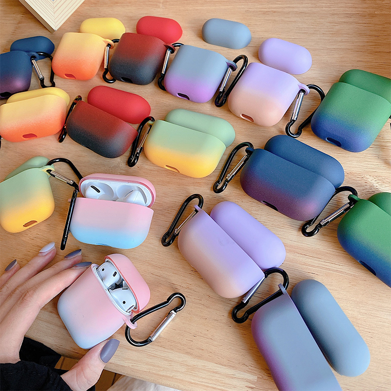 BOORUI горячая Распродажа ТПУ с крючками чехол для наушников для airpods Популярные радужные Девушки водонепроницаемые чехлы для apple airpods 1/2 pro
