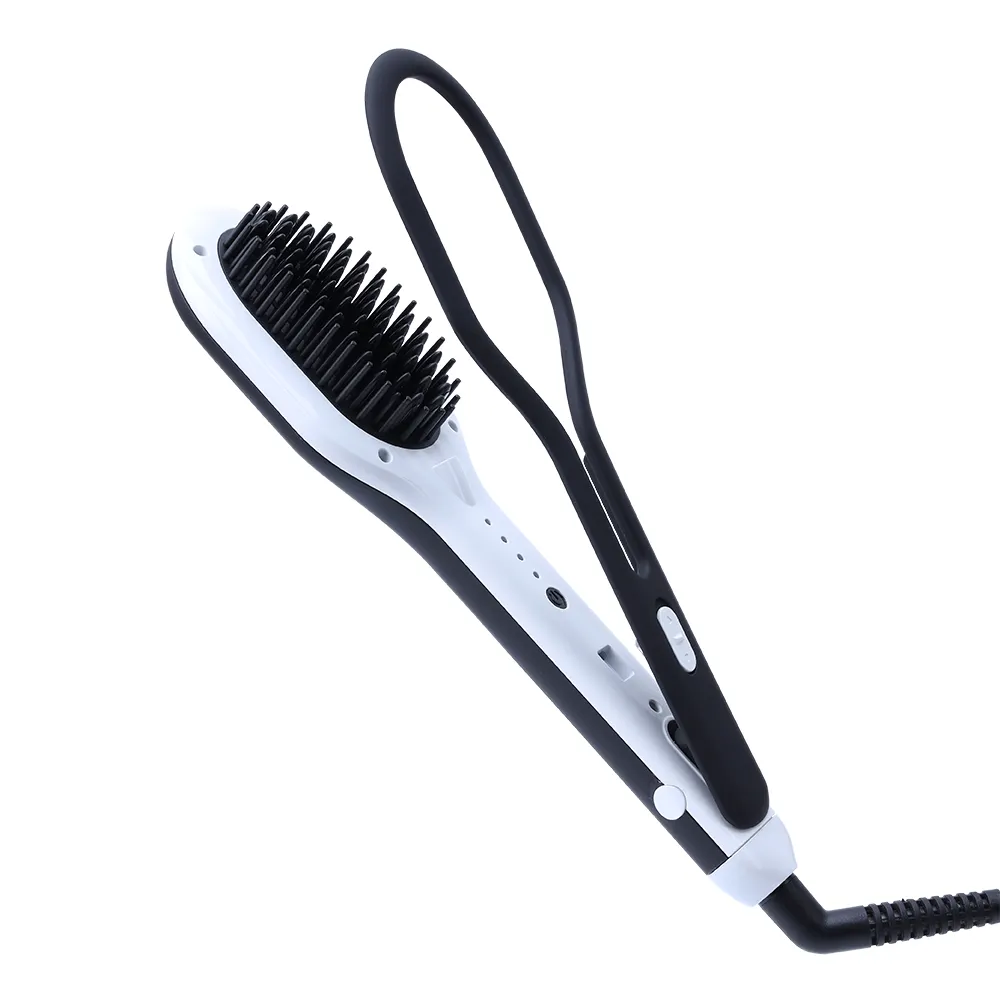 Factory sale quick hot comb electric hair straightener comb with clip