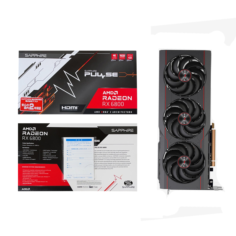 uesd and new Sapphire RX6800 RX 6800 XT 16GB computer hardware buy gpu video graphics card